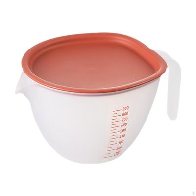 Cupă de măsurare pentru copt, accesorii pentru bol cu ​​lichid, batător de ouă de bucătărie de 1 l pentru casă