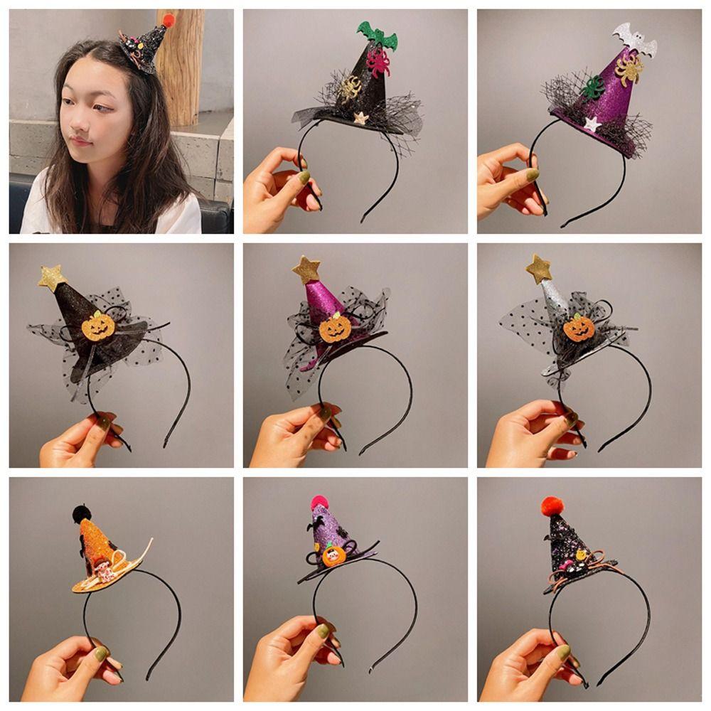 Star Bat Headband Bat Pumpkin Hairband Cute Halloween Hair Hoop  Party