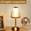 LED Table Lamps 3 Color Touch Dimming Night Light USB Rechargeable Cordless Atmosphere Hotel Bedroom Bedside Lamps Decor Light