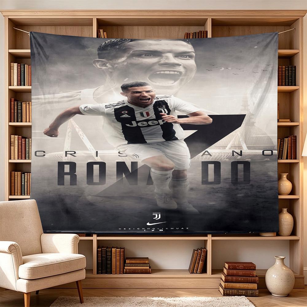 Ronaldo's Portugal Jersey Large Wall Tapestry,Ideal for Office Backdrops, Holiday Gifts, Home Decor (Living Room, Bedroom, Dorm, Parties), and Outdoor