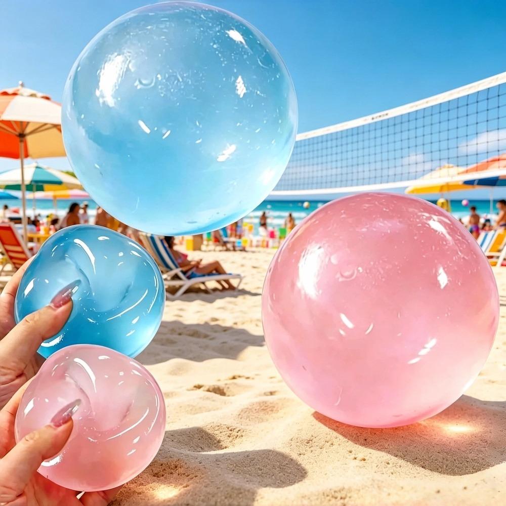 Pink Maltose Squishy Toy Cute hi Anti Stress Fidget Toy Soft Simulated Pink Transparent Ball Quick-rebound Decompression Toy