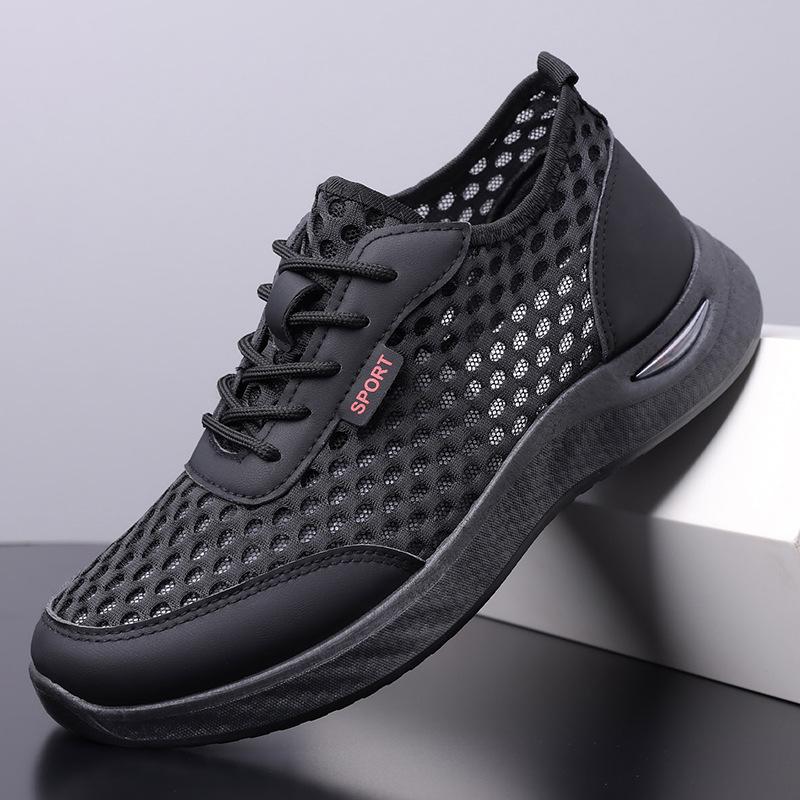 Men's shoes spring and summer new mesh breathable shoes comfortable large size casual lightweight sports running shoes