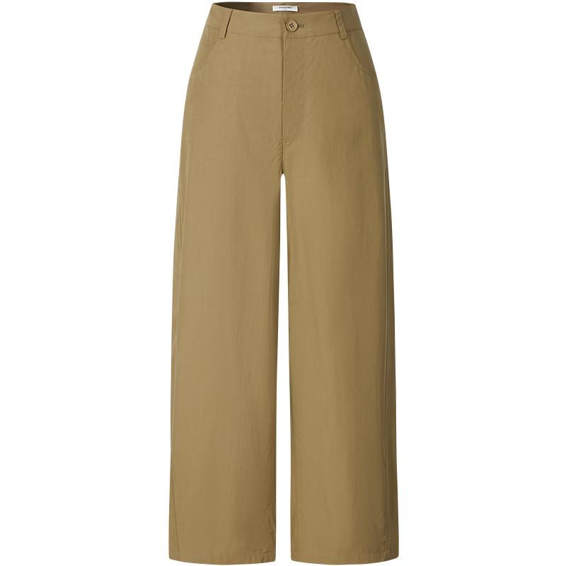 JIU ZI AnnaCo Women s Lyocell Blend Tapered Cropped Pants S