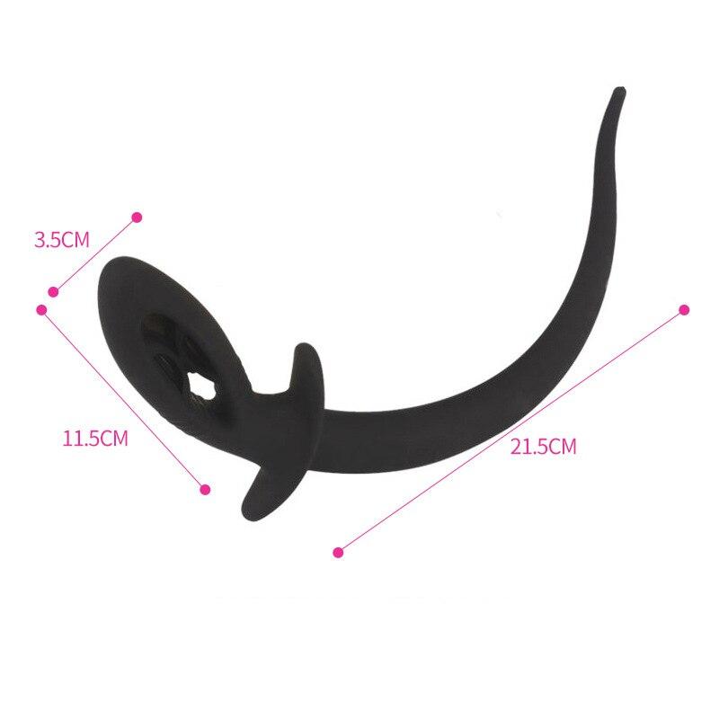 Tapón anal de silicona para la cola, masturbador para masaje de próstata, juguete sexual para adultos, fisting, esclavo gay, consolador grande