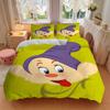 3pcs Dopey Cartoon Printed Quilt Set Soft and Comfortable Quilt Cover for Bedroom, Guest Room W047