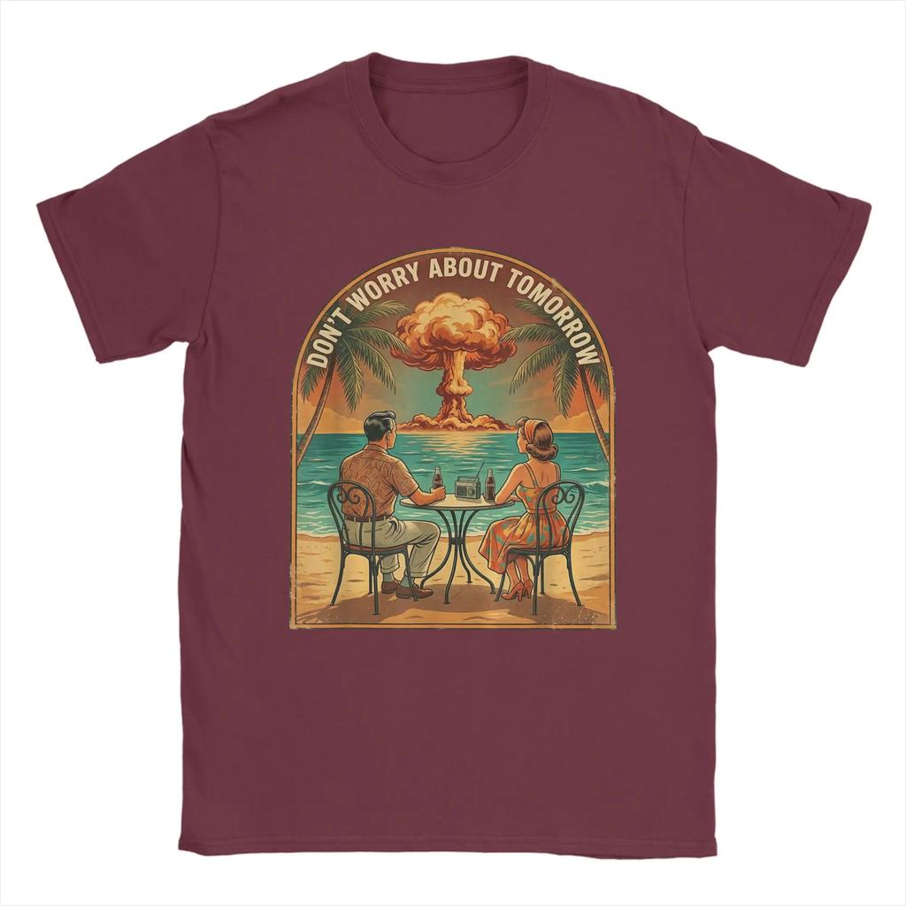 Dont Worry About Tomorrow Matthew 6-34 Christian Dark Humor T Shirts Men 100% Cotton Crazy Tee Shirt Short Sleeve Tops