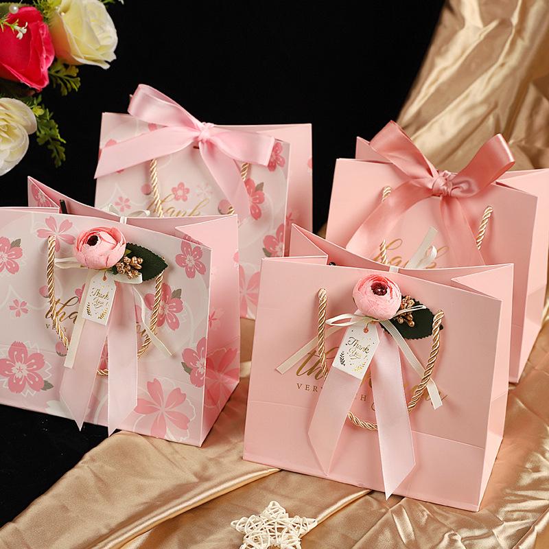 Wedding & Birthday Gift Paper Bag - Souvenir Candy Box & Handbag