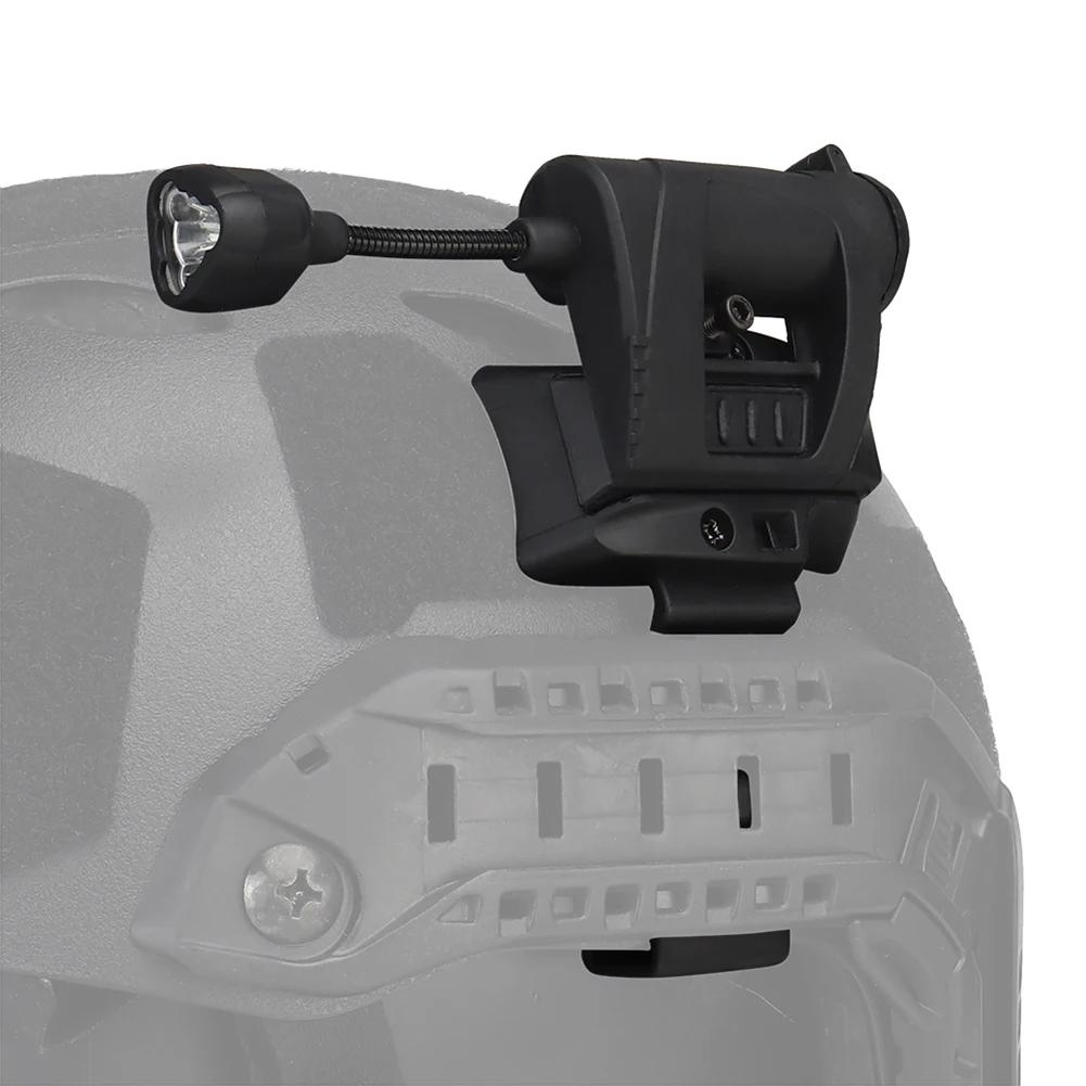 Tactical Helmet Light Nylon Energy Saving Hunting Military Helmet Flashlight MPLS CHARGE 3 Modes LED Airsoft Helmet Torch Lamp