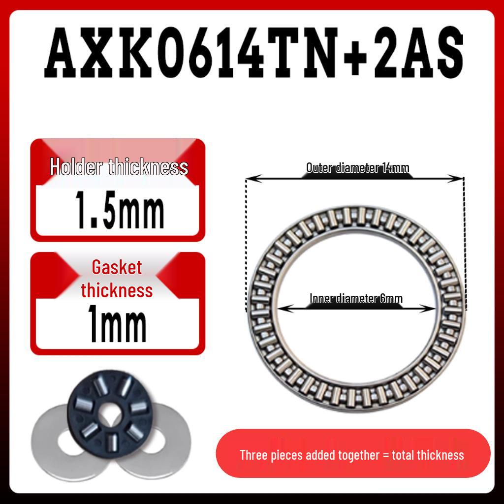 AXK Axial-Nadellager (Identifikation: 5-50 mm, Flach)