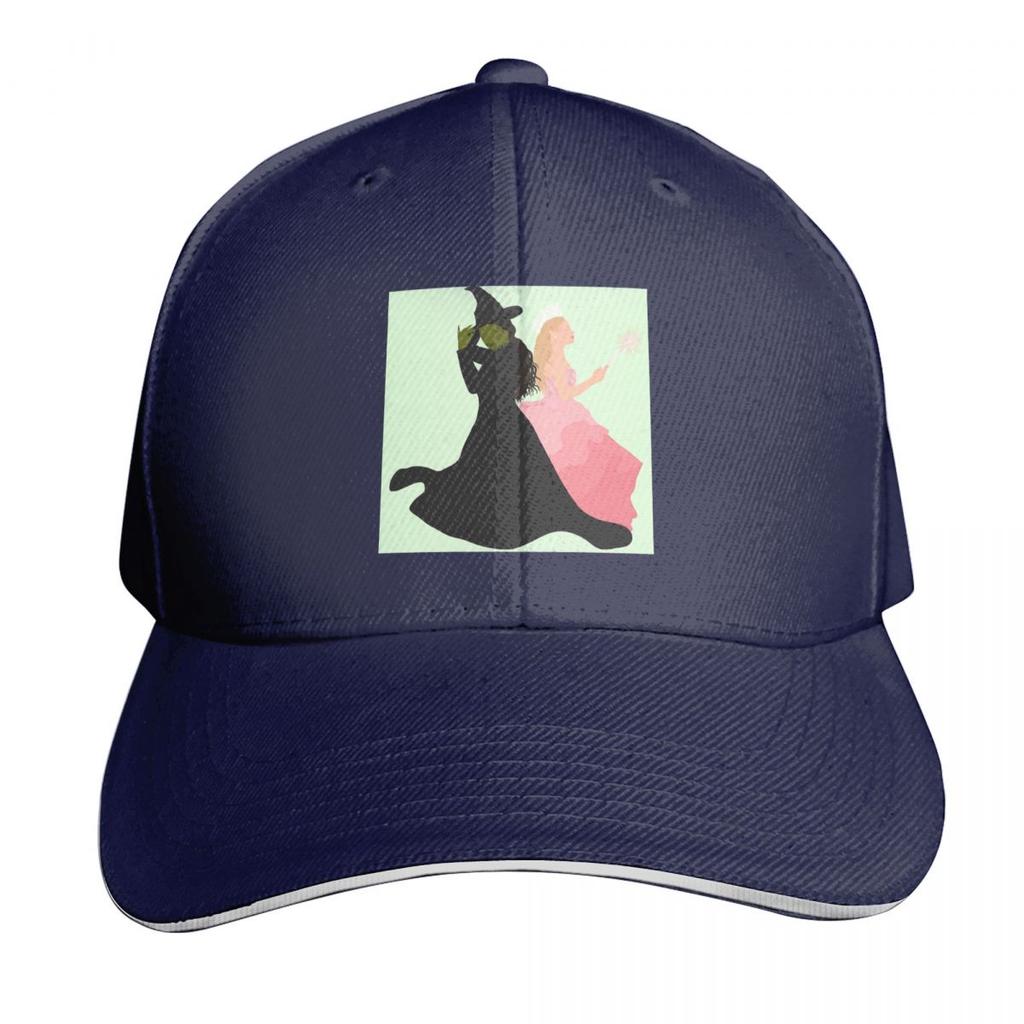 Cappellino con Logo Glinda ed Elphaba del Film Wicked Moda Casual Cappellini da Baseball Cappello Regolabile Hip Hop Estivo Unisex Cappellini da Baseball