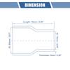 X AUTOHAUX Silicone Hose Silicone Pipe Radiator Hose 1 Piece Inner Diameter 3.0 -