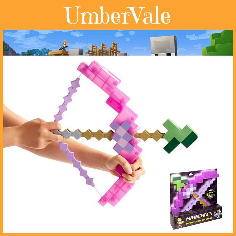 Minecraft Pink Bow And Arrow Toy For Kids Plastic Material 38*35.5cm Packaging Size
