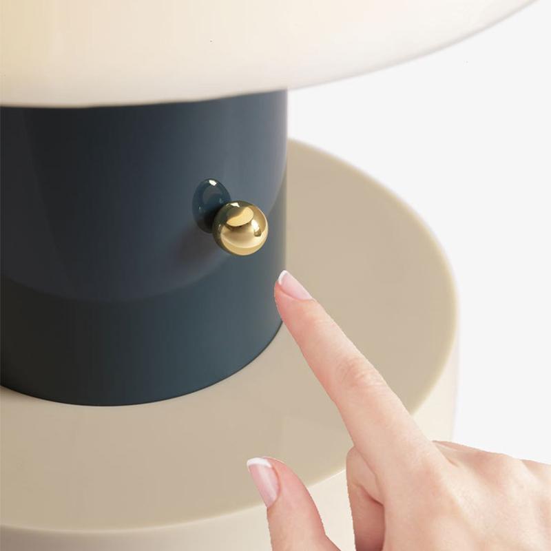 Led Mushroom Table Lamp Rechargeable Small Mushroom Night Light for Bedroom Living Room Restaurant Decorate Indoor Table Lights