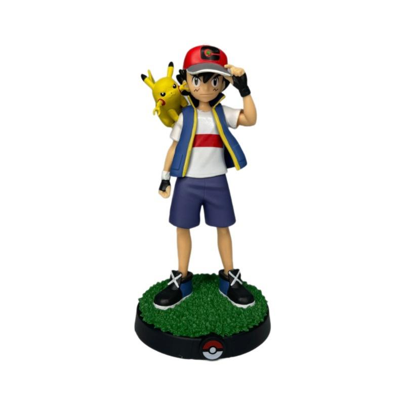 Pokemon Ash Ketchum and Pikachu Action Figure Anime Collectible Model Toy Gift Decoration