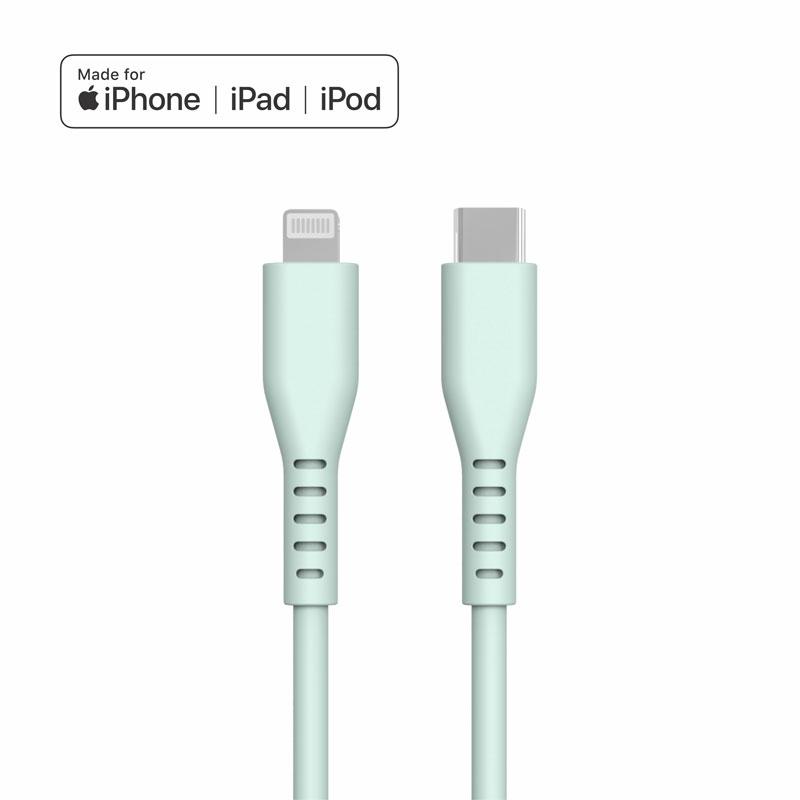 Hot Selling MFi Certified Silicone TPE Braid Type C for Fast Charging Cable PD Data Transfer for IPhone/Earphone