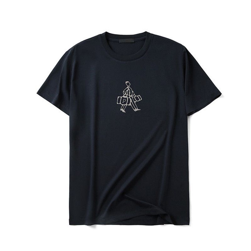 Cuprammonuium Soft Cotton Mercerized Cotton Cool Short-Sleeved T-shirt Men's Summer New Clothes Export Men's Ice-Feeling T-shirt