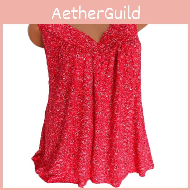 Women's Summer Loose Sleeveless Vest T Shirt Blouse With Elegant Boho Lace Design