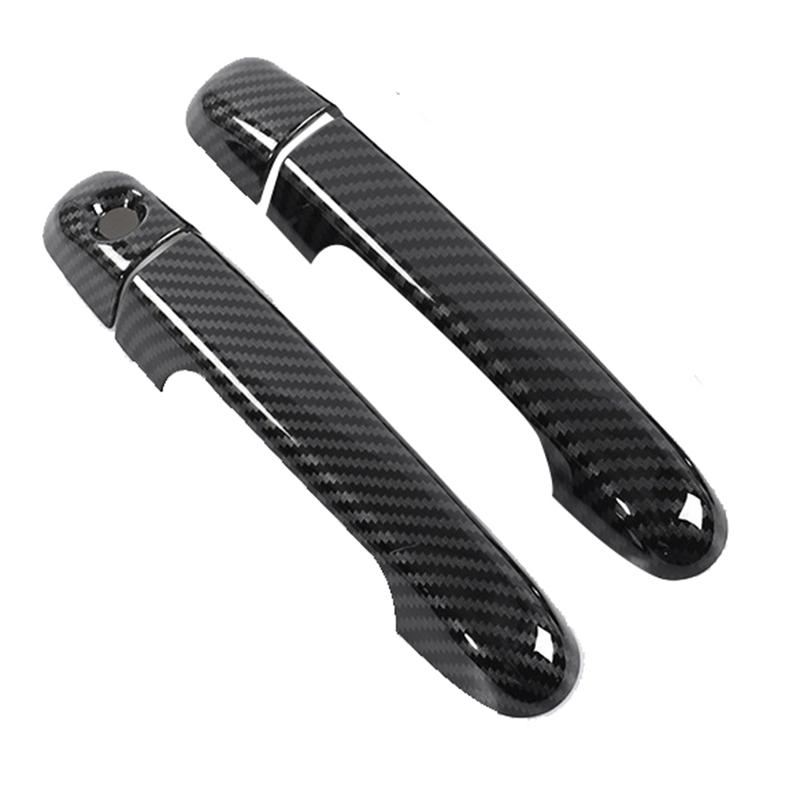 Precise For Hyundai Elantra 2007 2008 2009 2010 Carbon Fiber Outside Exterior Outer Side Door Handle Protector Cover Trim