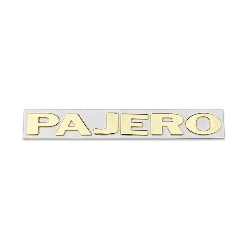 cwykqr1 Metal Car Letters Emblem Trunk Sticker for Mitsubishi PAJERO Decorative Badge Auto Body Side Decal Accessories