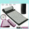 Yoga Base Acupressure Massage Mat  Pillow Spiky Pain Stress Soreness Body Relax