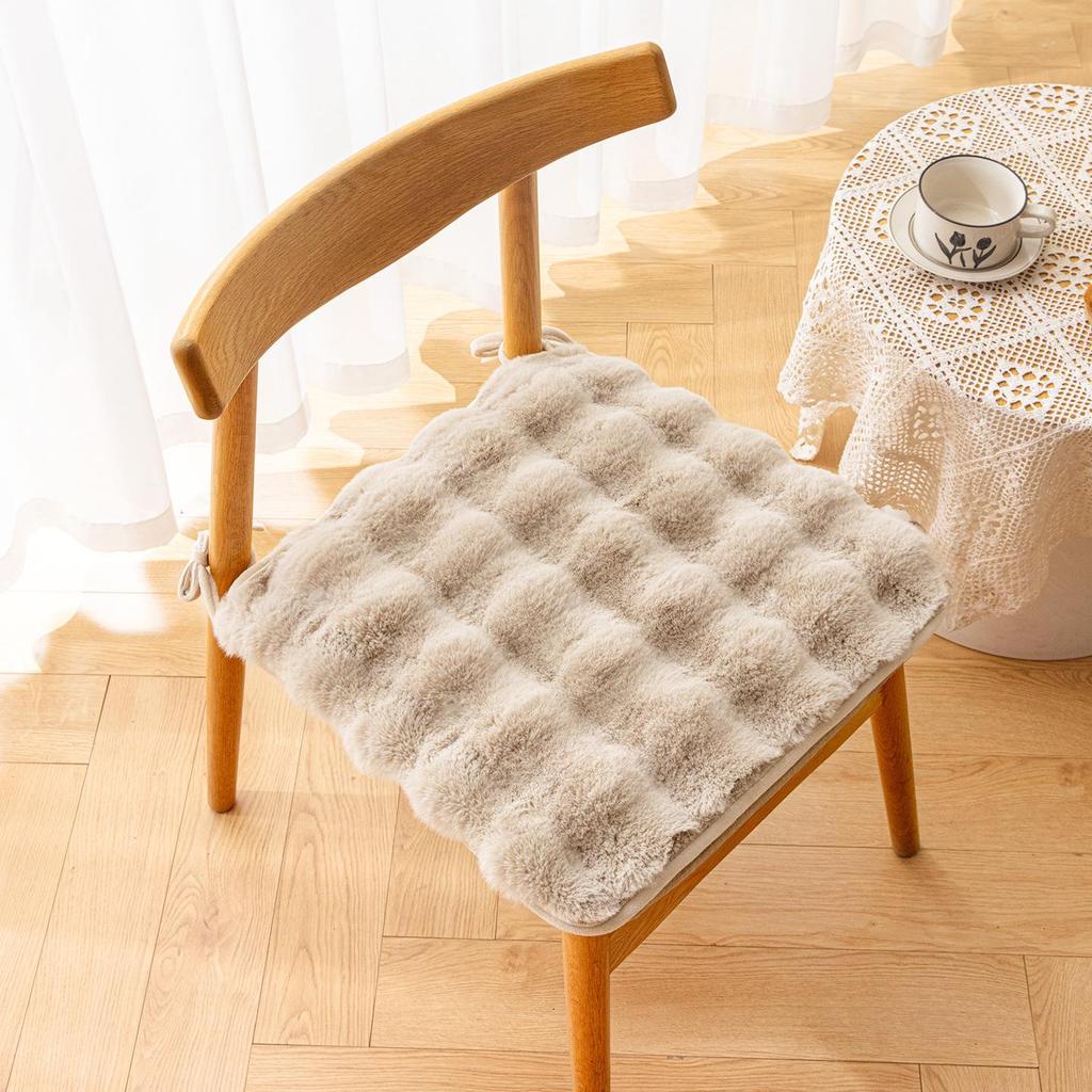 Plush Rabbit Winter Seat Cushion – Thick, Warm, and Comfortable for Long Sitting
