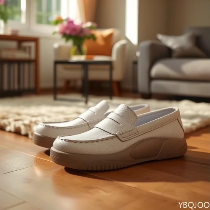 Fashion Spring Autumn new soft soled are casual comfortable thick soled can stand for a long time without tiring feet single shoes