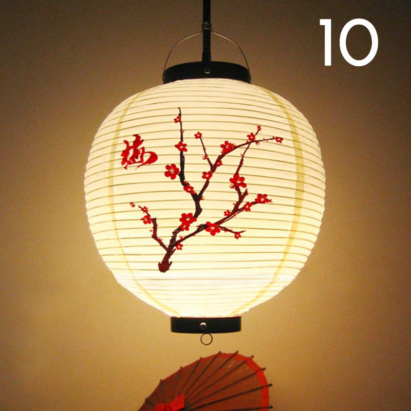 Round PVC Waterproof Japanese Lantern Korean Ramen Sashimi Izakaya Cuisine Shop Restaurant Decor Traditional Hangings Lantern