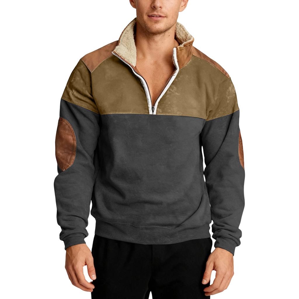 Men's Hoodie Loose Long Sleeves Round Neck