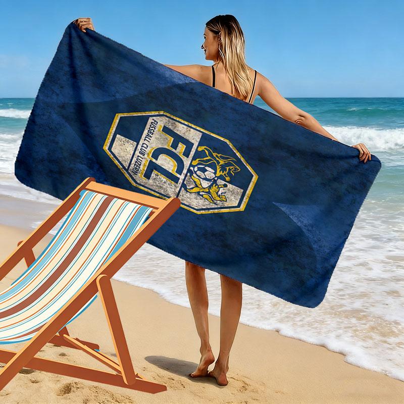 FC Luzern Logo Print Beach Towel, Large Soft Quick Dry Towel for Beach Camping Swimming