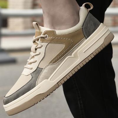 Jeugd Tiener Casual Schoenen Echt Leer Skateschoenen Nieuwe Mode Sneakers voor Heren Comfort Lichtgewicht Buiten Wandelschoeisel