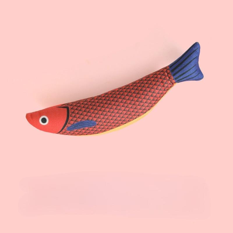 Cat Toy Training Entertainment Fish Plush Stuffed Pillow Simulation Fish Cat Toys Interactive Fish Pet Chew Toy pet products