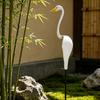 Flamingos Yard Decorations Plastic Flamingo Lawn Statue with Metal Stakes