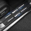 Carbon Fiber Car Door Sill Stickers Threshold Waterproof Decals for Skoda VRS 2 3 Rear Trunk Bumper Door Edge Guard Stirps