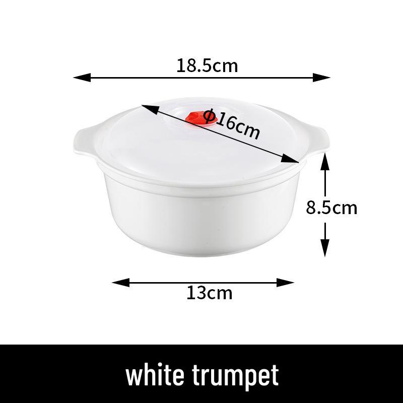 Microwave-Safe Steamer Bowl with Lid for Rice and Lunches