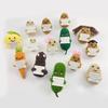 Cute Healing Handmade Weaving Pendant Funny Positive Energy Vegetable Fruit Doll Ornament Cartoon Decoration