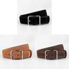 Minimalist Leather Waist Belt For Women With Zinc Alloy Buckle For Business And Casual Style