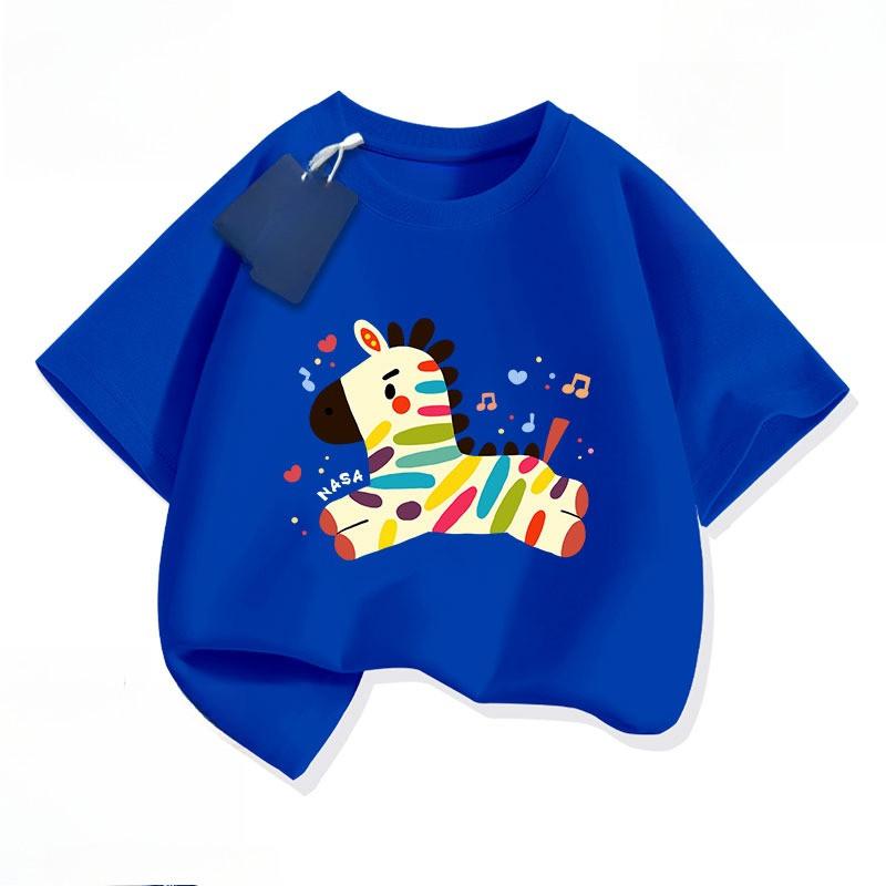 Children's short sleeved T-shirt for the Year of the Horse, used for New Year's speeches