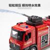 1:18 Cloud Ladder Trucks Sprinkler Alloy Diecast Toy Car Models 4 Doors Opened Engineering Vehicles Fire Truck Gifts
