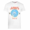 Official Jaws Mens World Tour T-Shirt White S - XXL