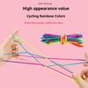 5-20pcs Rainbow Color Cradle Rope Finger Game Classic Rope Line Toy Rope Hand Rope Puzzle Game Create Toy Supplies
