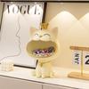 Fortune Cat Key Holder Figurine Candy Sundries Resin Animal Sculpture Non-toxic Harmless Household Supplies for Home Living Room