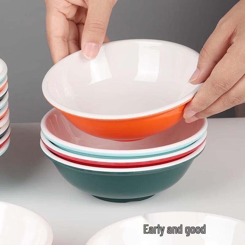 Melamine Commercial Breakfast & Snack Bowls, 10-Pack
