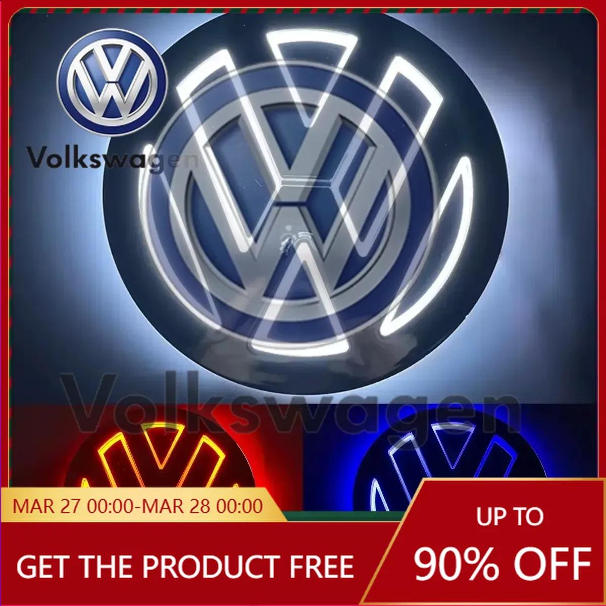 

Emblems For VW Volkswagen Car Sticker 11cm 5D Logo Light LED Rear Badge Front Grille Light For VW CC Bora Golf Jetta POLO MAGOT 11cm белый