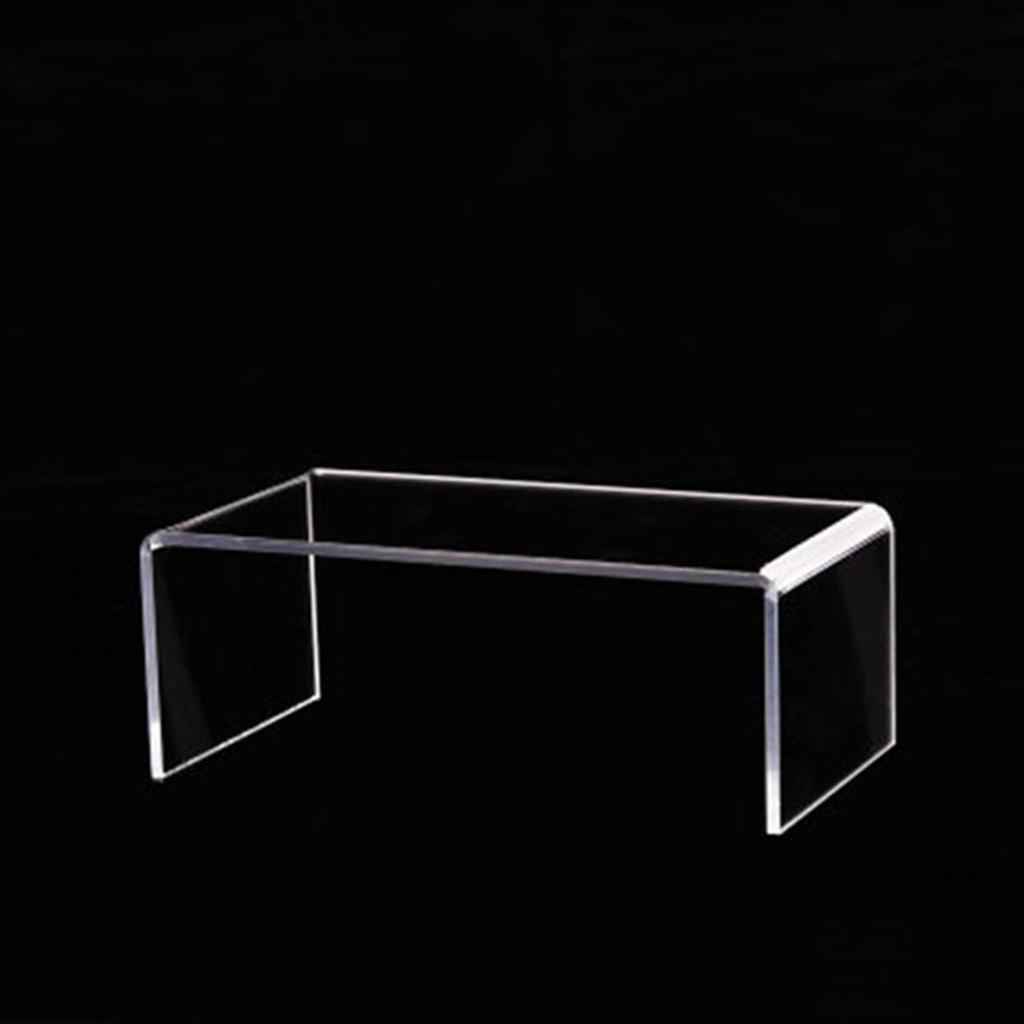 Clear Acrylic Display Racks, Shelf Display Mounts for Figurines, Buffets,