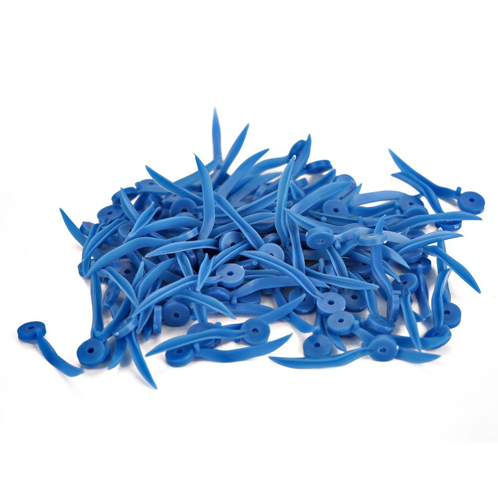 400ks Jednorázový zubní plastový klín s otvorem Všechny 4 velikosti Klín ve tvaru vlny