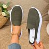 Mode Damen Ballerinas Neu Einfarbig Damen Lässig Atmungsaktiv Keilabsatz Walking Weiche Sohle Lässig Halbschleppen Sportschuhe