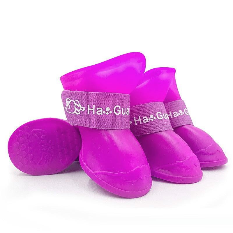 Pet Rain Boots, Waterproof and Anti-slip, Dog Shoes with Soft Soles, Easy To Remove, Puppy Foot Covers, Teddy Walking Shoes, Silicone Cat Shoes