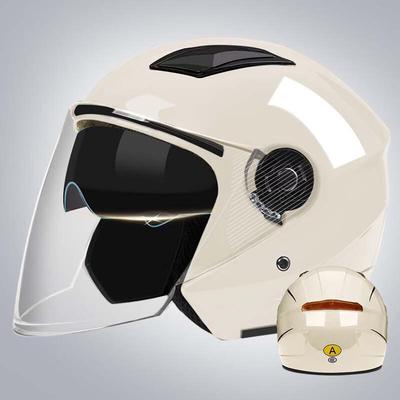 Lishi B4 Dual Visor Motorcycle Half Helmet