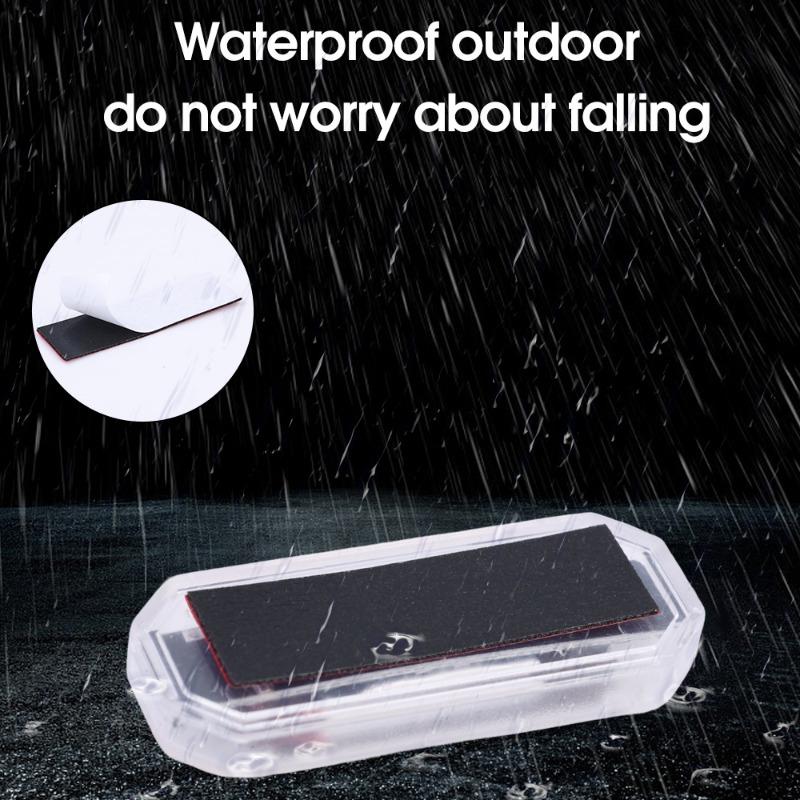 Lampă de avertizare stroboscopică solară cu LED pentru mașină Lampă din spate pentru motocicletă Lampă de avertizare anti-coliziune spate Lampă auxiliară autoadezivă