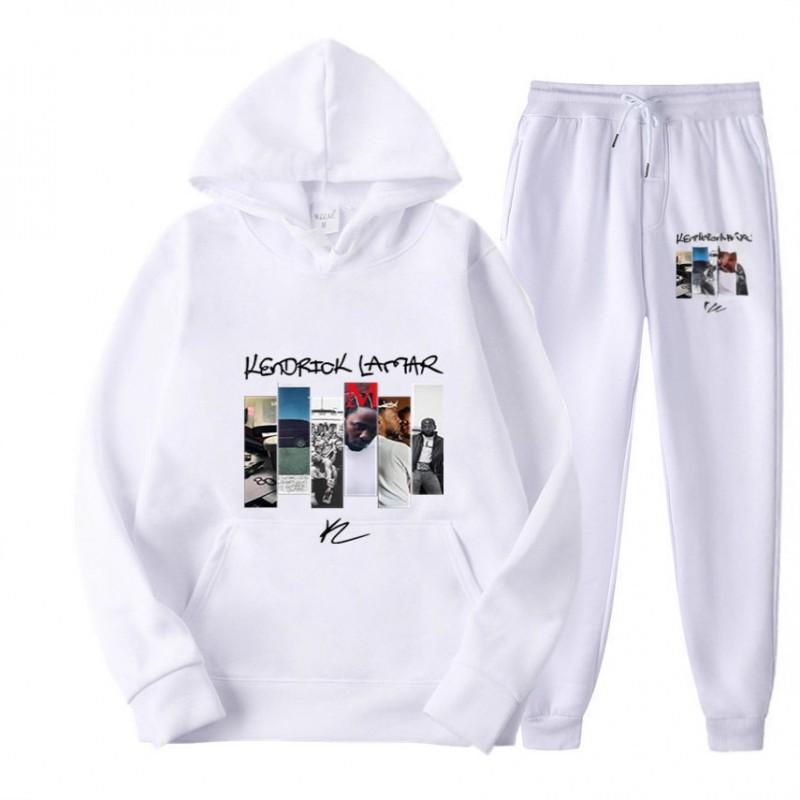 Kendrick Lamar Hoodie Set Unisex Long Sleeve Fleece Tracksuit Winter Casual Wear